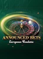 European Roulette. Announced Bets